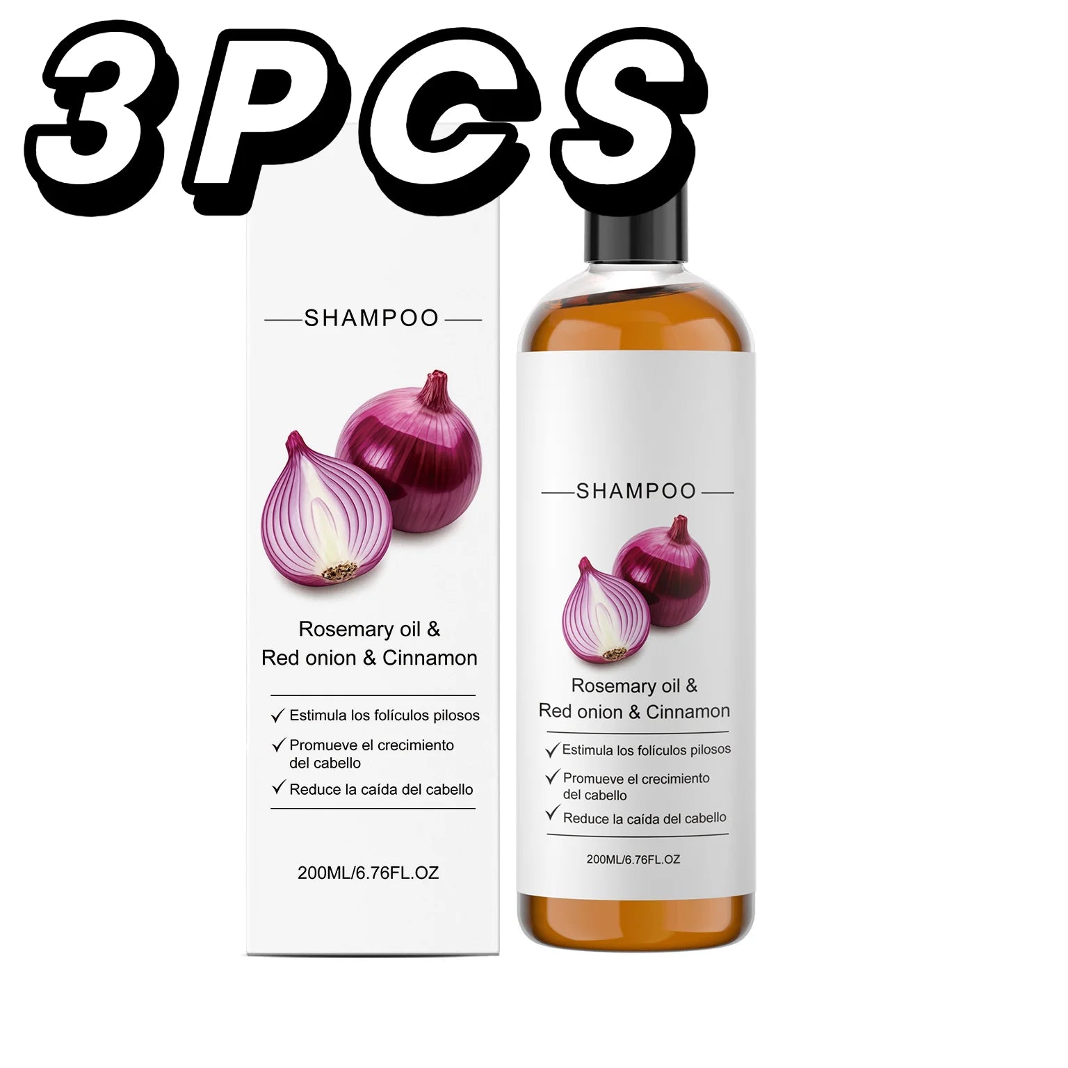 Anti-Frizz Density Shampoo Gentle Rosemary Red Onion Oil Balances Oil Without Over-Drying Smooth Shiny Fluffy Hair Care Shampoo