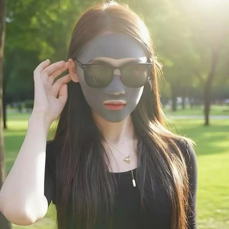 1Pcs Outdoor Sports Running Face Guard Mask Ear-Hanging Open Mouth Nose Breathable Sun Protection Mask Anti-UV Riding Face Mask