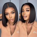 Wholesale Short Human Hair Bundles Brazilian Bone Straight Virgin Human Hair Weave Natural Color Hair Extensions 100g/pc Cheap