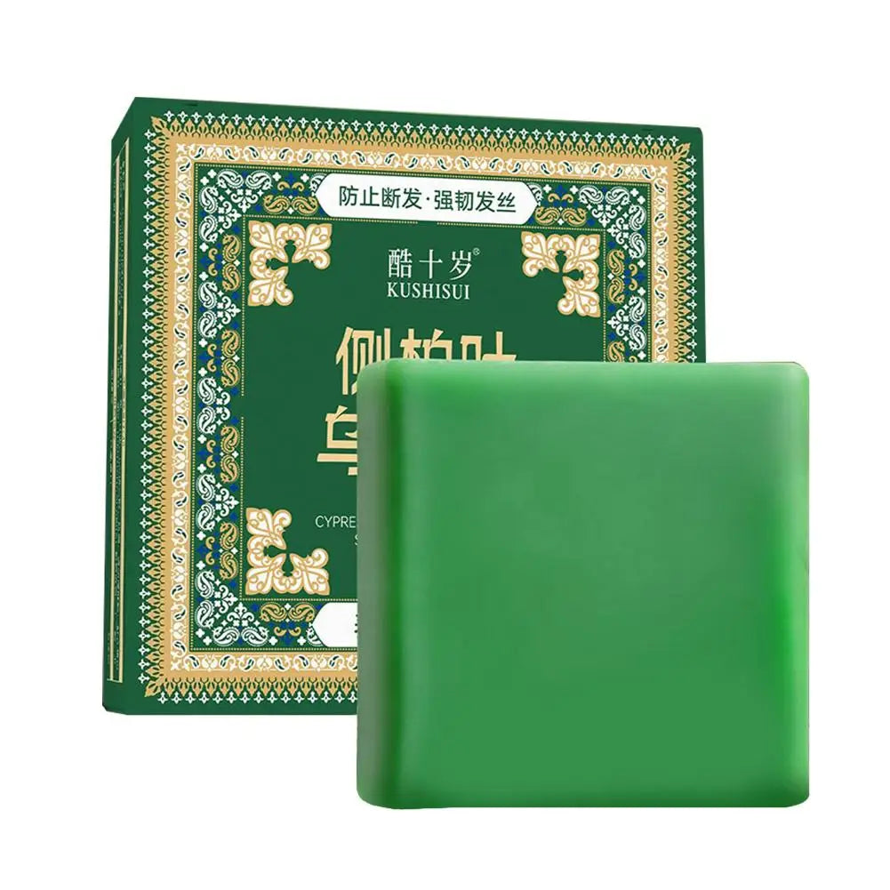 Natural Herbal Shampoo Soap Usman Grass Handmade Soap Hair Nourishing, Oil Control, Strengthen Hair Root Solid Shampoo