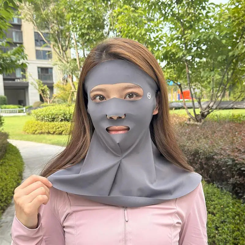 1Pcs Outdoor Sports Running Face Guard Mask Ear-Hanging Open Mouth Nose Breathable Sun Protection Mask Anti-UV Riding Face Mask