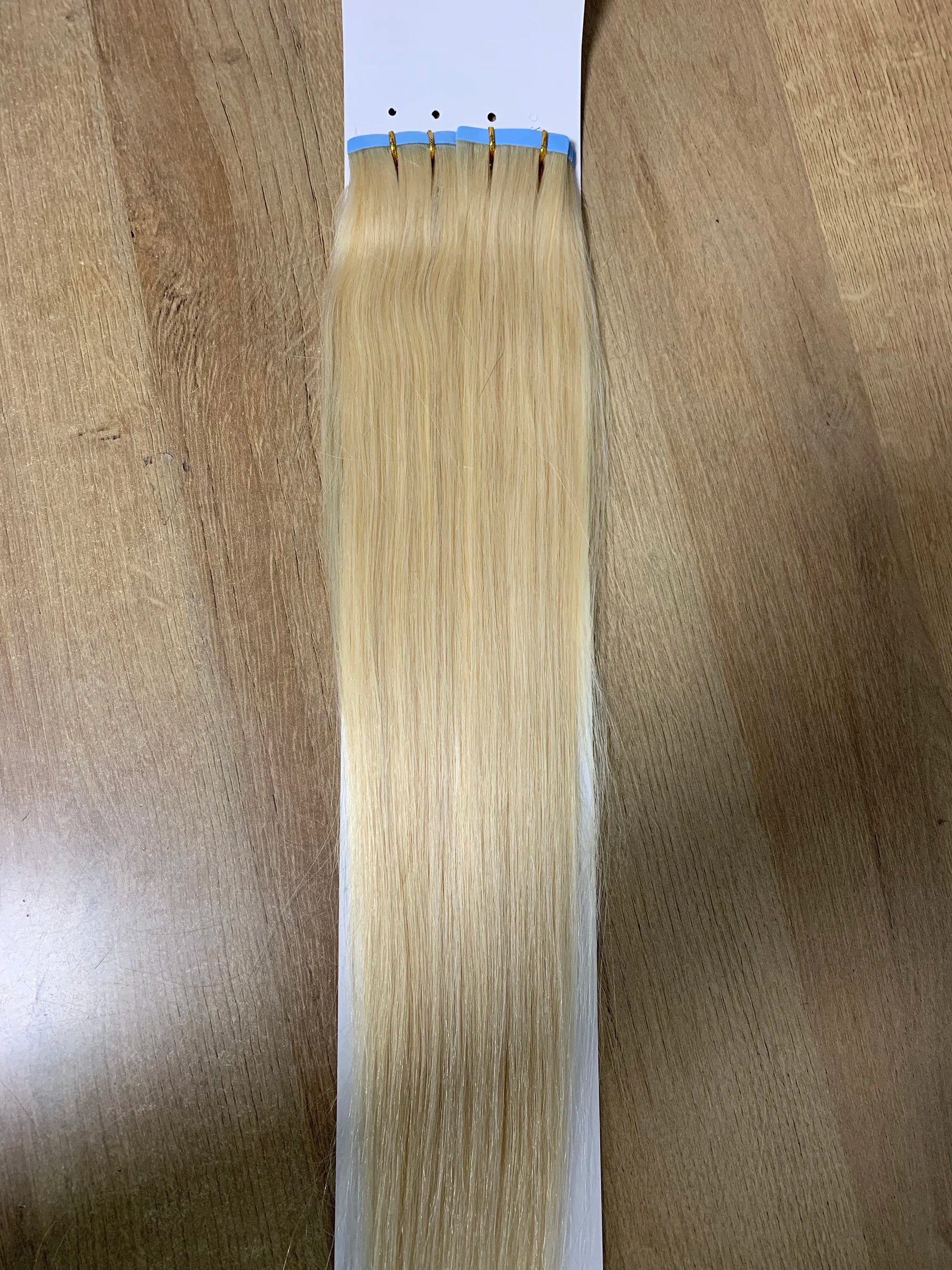 #613 PU Skin Weft Tape Hair Extensions 8"-24" Skin Weft Adhesive Tape Hair Blonde Tape Ons 20pcs Invisible Tape HairUGo