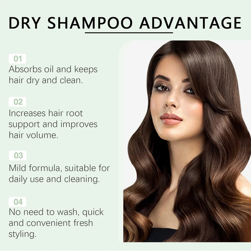 Refreshing Hair Dry Shampoo Cleaning Grease Sweat Strengthening Roots Nourishing Scalp Remove Odor Volumizing Wash Free Shampoo