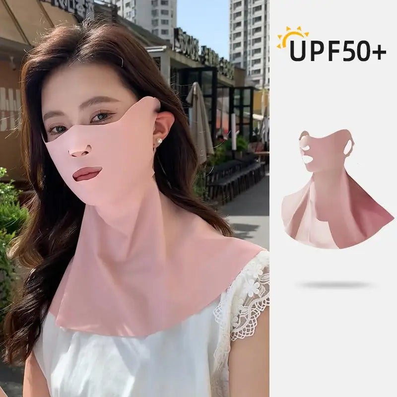 1Pcs Outdoor Sports Running Face Guard Mask Ear-Hanging Open Mouth Nose Breathable Sun Protection Mask Anti-UV Riding Face Mask