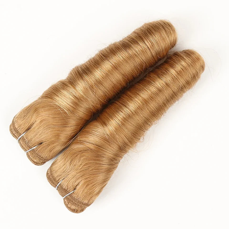 Honey Blond 2Pcs/Pack Loose wave Bundles Human Hair Extension Brazilian Hair Weave Bundles On Sale Natural Human Hair Bundles