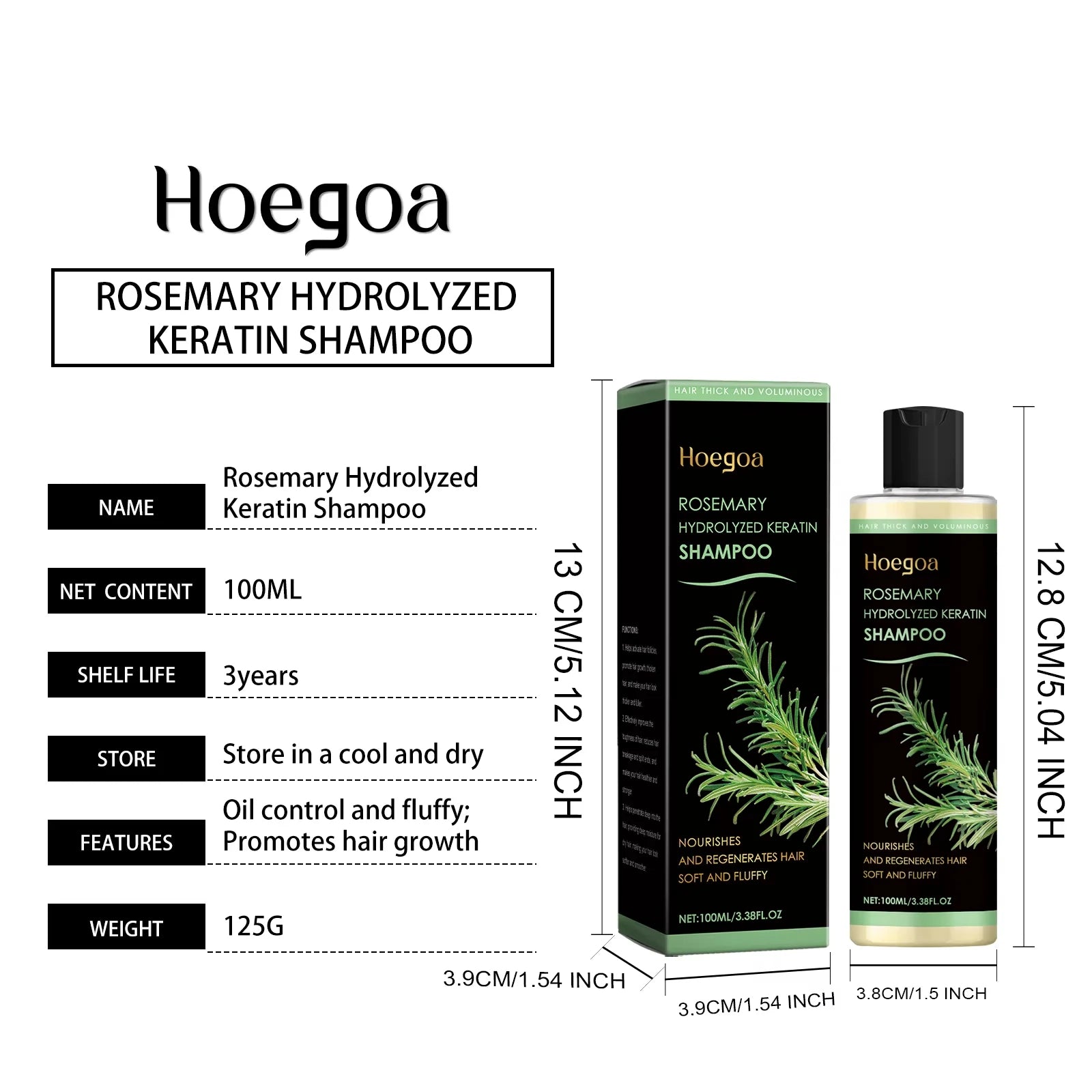 Anti-Frizz Density Shampoo Gentle Rosemary Red Onion Oil Balances Oil Without Over-Drying Smooth Shiny Fluffy Hair Care Shampoo