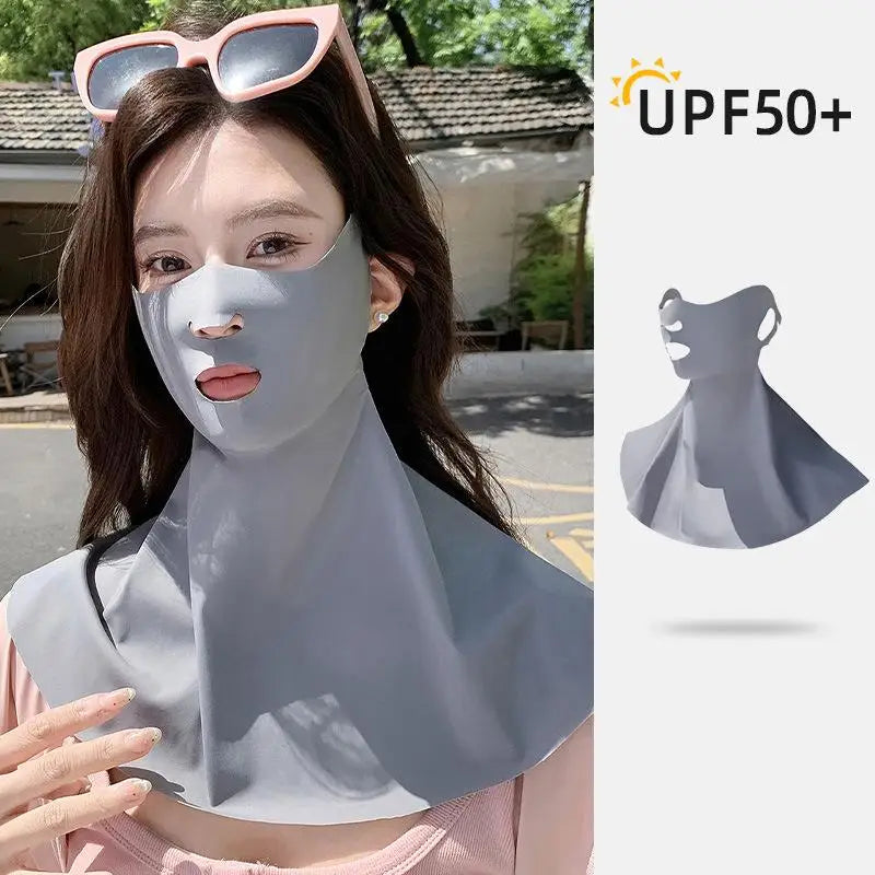 1Pcs Outdoor Sports Running Face Guard Mask Ear-Hanging Open Mouth Nose Breathable Sun Protection Mask Anti-UV Riding Face Mask