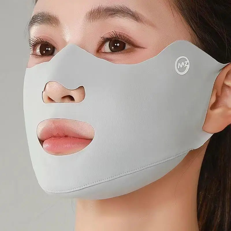 1Pcs Outdoor Sports Running Face Guard Mask Ear-Hanging Open Mouth Nose Breathable Sun Protection Mask Anti-UV Riding Face Mask
