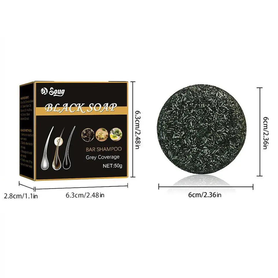 Polygonum Hair Darkening Shampoo Soap Repair Gray White Hair Color To Black Shampoo Soap Hair Nourishing Handmade Shampoo Soap