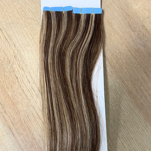 #613 PU Skin Weft Tape Hair Extensions 8"-24" Skin Weft Adhesive Tape Hair Blonde Tape Ons 20pcs Invisible Tape HairUGo