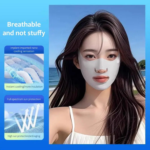 1Pcs Outdoor Sports Running Face Guard Mask Ear-Hanging Open Mouth Nose Breathable Sun Protection Mask Anti-UV Riding Face Mask