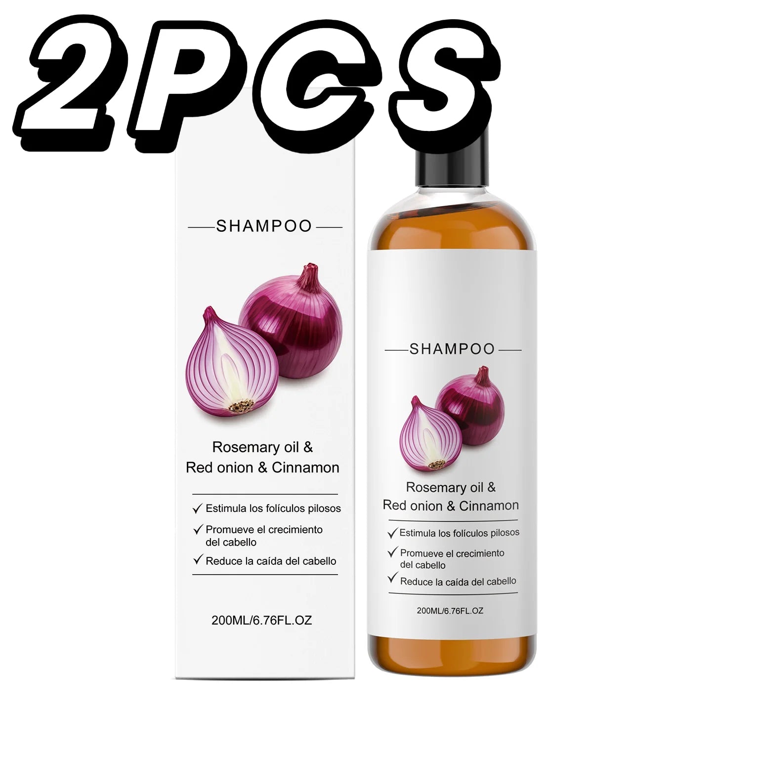 Anti-Frizz Density Shampoo Gentle Rosemary Red Onion Oil Balances Oil Without Over-Drying Smooth Shiny Fluffy Hair Care Shampoo
