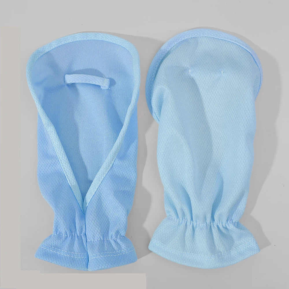 1/2pairs Driving Sun Protection Gloves Women Outdoor Cycling UV Resistant Gloves Breathable Fabric Anti-slip Horseshoe Sleeves