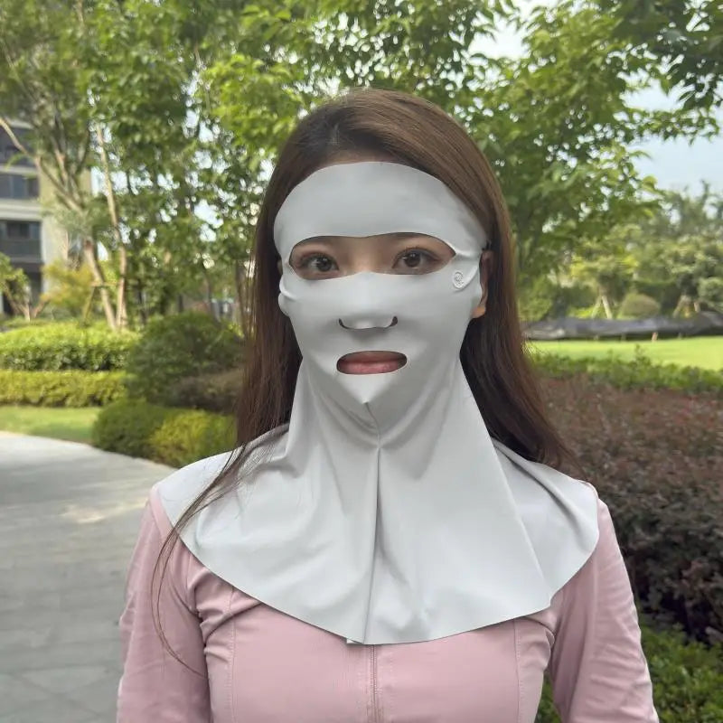 1Pcs Outdoor Sports Running Face Guard Mask Ear-Hanging Open Mouth Nose Breathable Sun Protection Mask Anti-UV Riding Face Mask