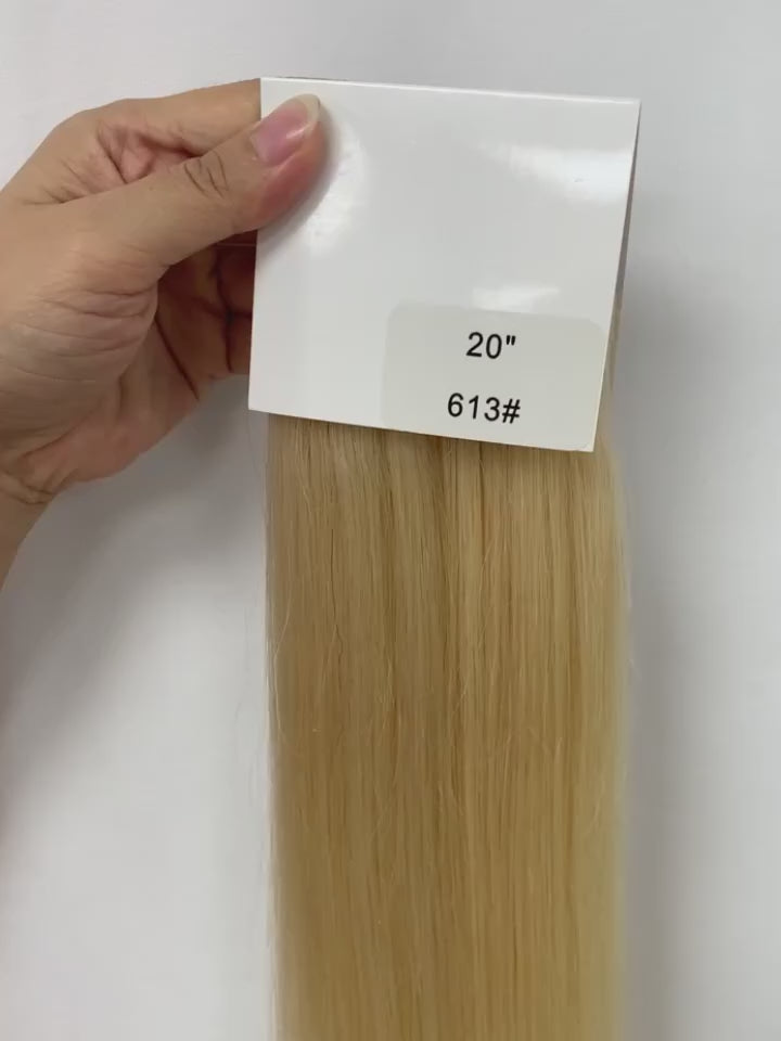 #613 PU Skin Weft Tape Hair Extensions 8"-24" Skin Weft Adhesive Tape Hair Blonde Tape Ons 20pcs Invisible Tape HairUGo